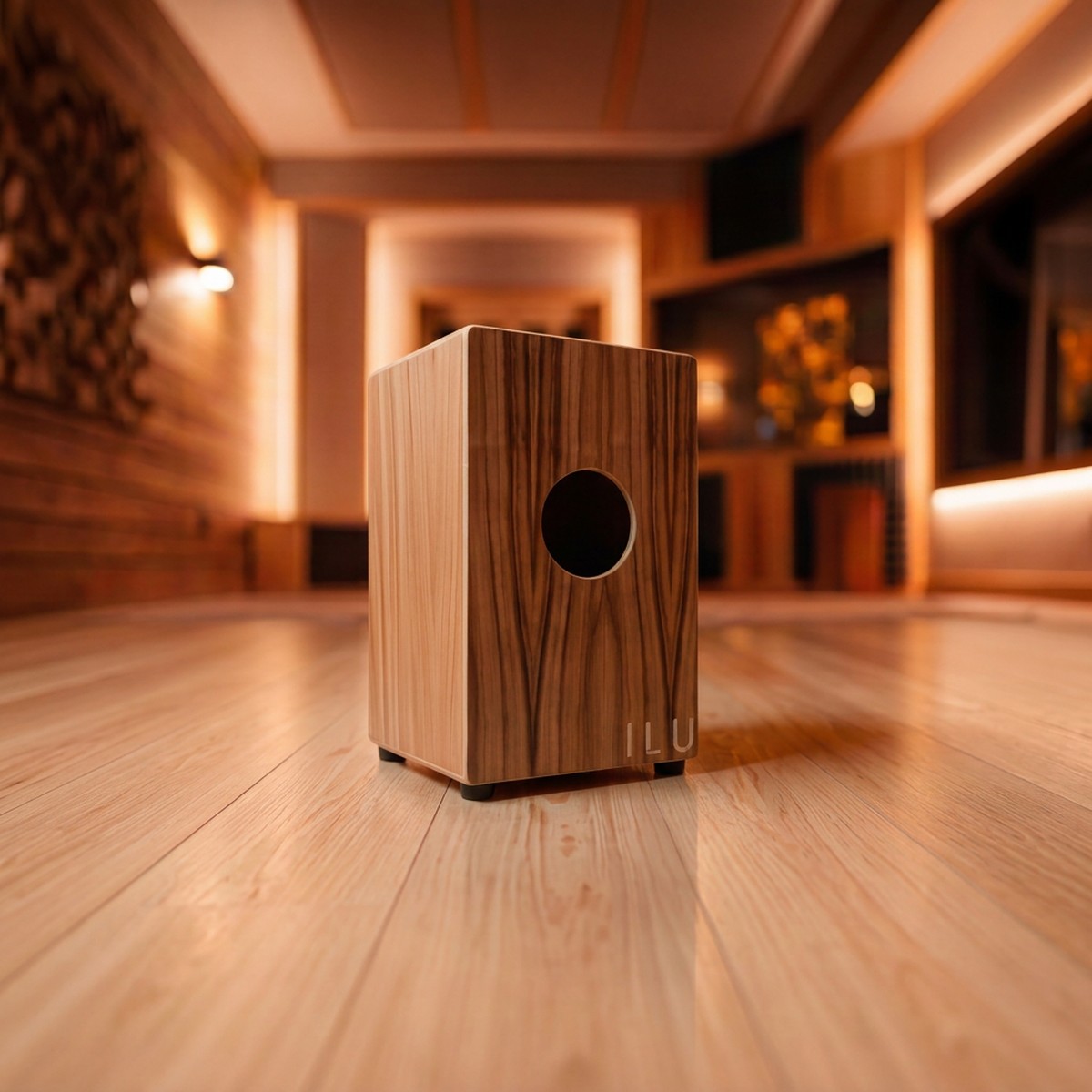 Cajón flamenco ILU en el estudio
